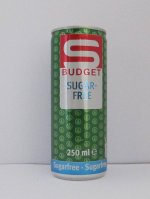 S budget, energy drink brez sladkorjev, aromatizirana brezalkoholna pijača s tavrinom, kofeinom