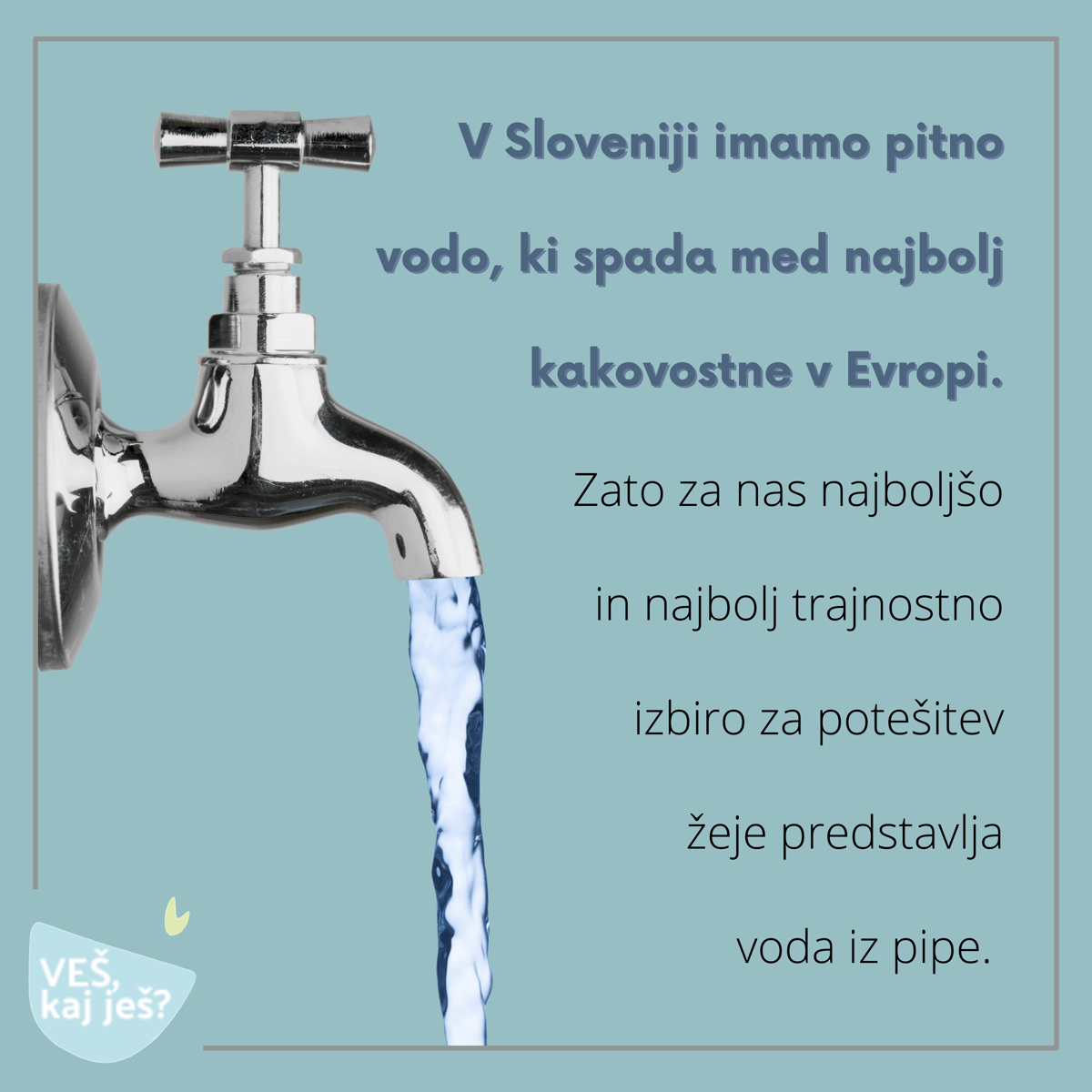 Kakovost vode iz pipe v Sloveniji