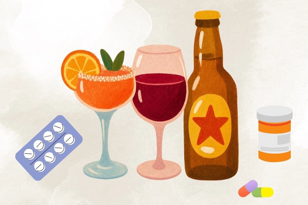Alkohol in zdravila (ilustracija)